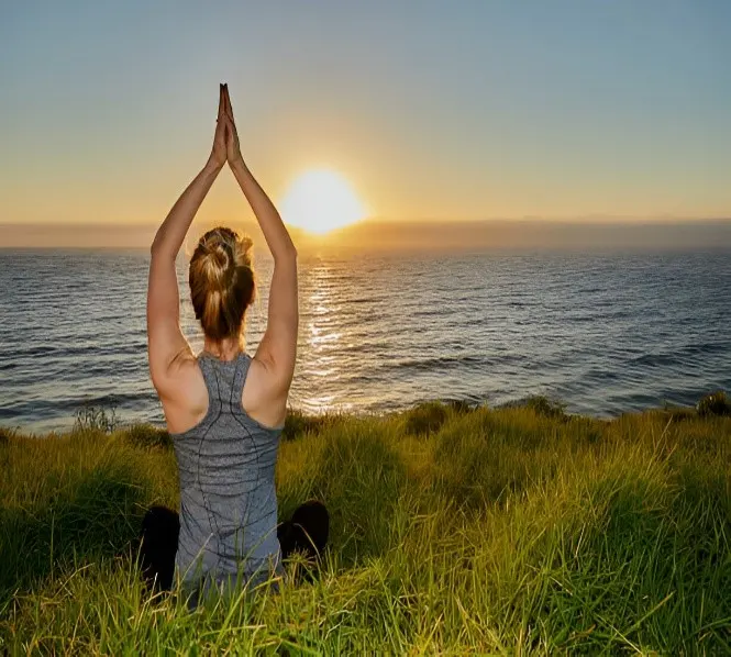 women doing yoga
